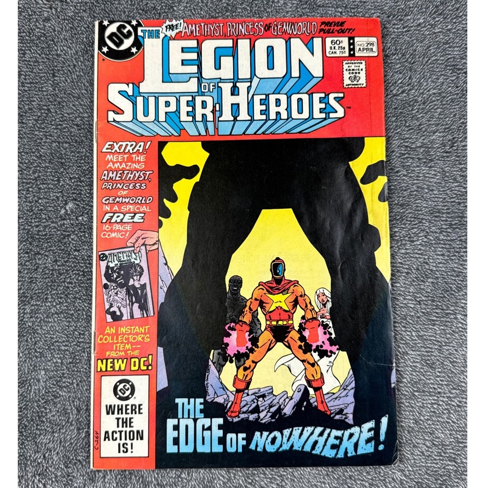DC Comic Legion of Super-Heroes 298 April 1983 Amethyst Preview Bronze Age Comic